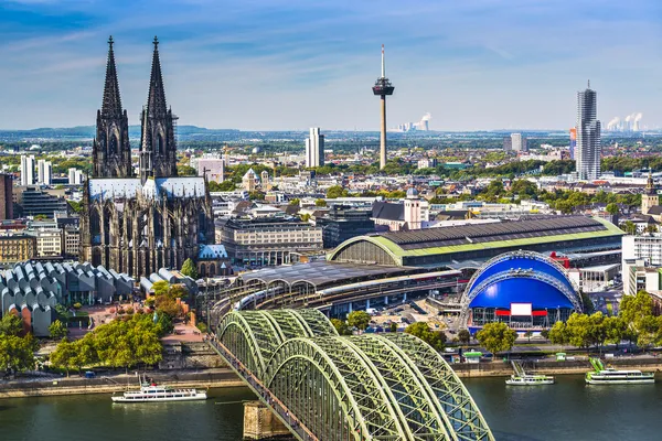 Kölner Skyline — Stockfoto