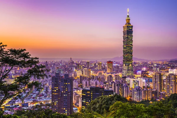 Skyline van Taipei — Stockfoto