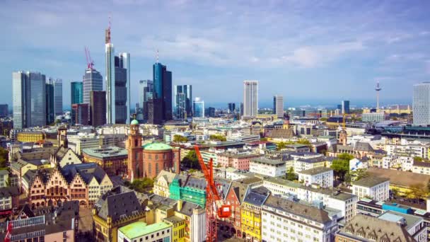 Frankfurt, Tyskland skyline — Stockvideo