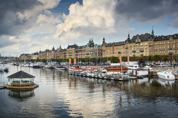 斯德哥尔摩河风光 — 图库照片