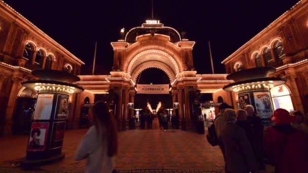 Tivoli Gardens — Stockvideo