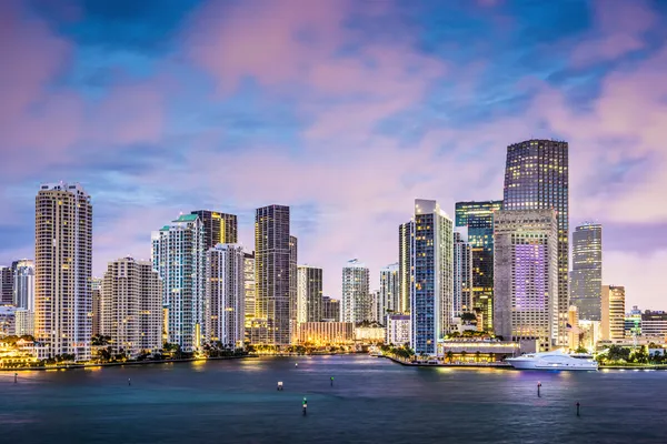 Skyline di Miami Foto Stock