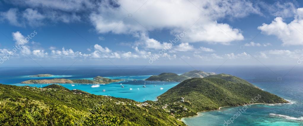 Virgin Gorda Island at Sunset, British Virgin Islands, West Indies скачать