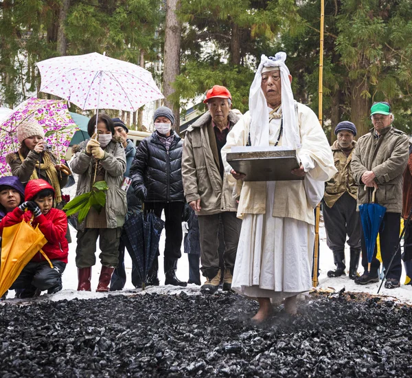 Firewalking at Shinto Ceremony — Stock Photo, Image