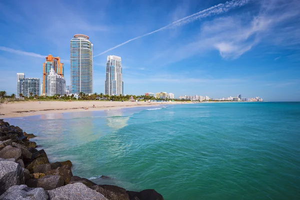 Miami παραλία ορίζοντα — Φωτογραφία Αρχείου