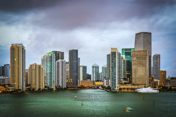 Horizonte de Miami florida — Foto de Stock