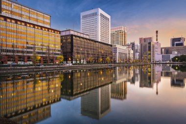 Tokyo cityscape marunouchi bölgesinde