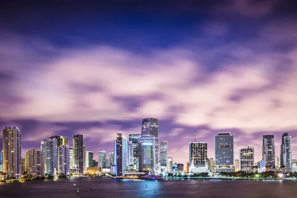 O horizonte de Miami — Fotografia de Stock