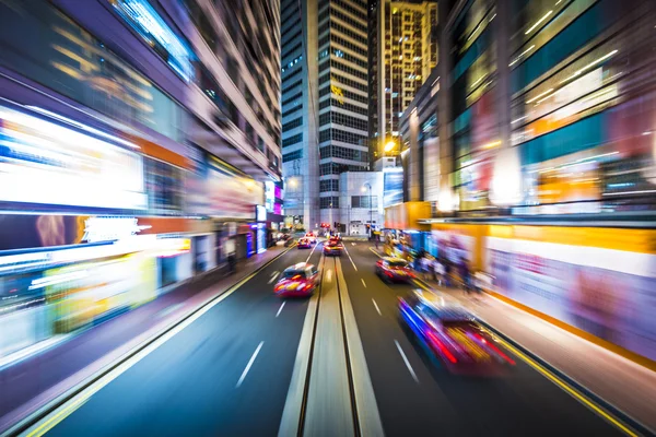 Гонконг движение blur — стоковое фото