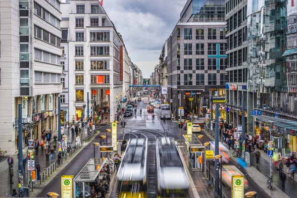 Shopping Street em Berlim — Fotografia de Stock