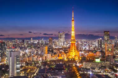 Tokyo Japonya şehir manzarası