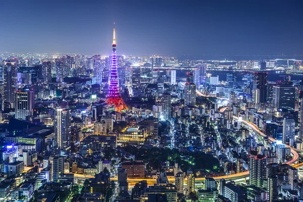 Tóquio Japão Cidade Skyline — Fotografia de Stock