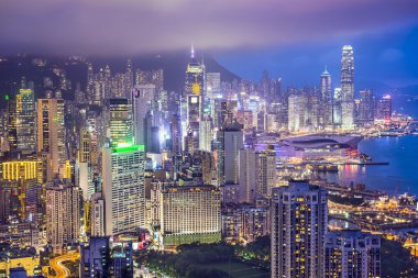 Hong kong Çin şehir manzarası