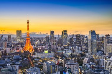 Tokyo Japonya şehir manzarası