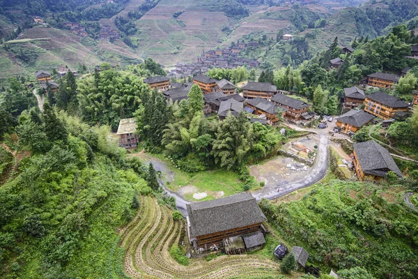 Wieś Longsheng — Zdjęcie stockowe