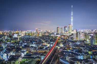 Tokyo Cityscape with Skytree clipart
