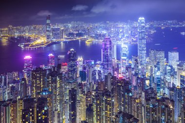 Hong kong Çin şehir manzarası