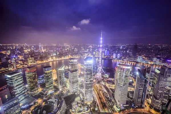 Shanghai havadan görünümü — Stok fotoğraf