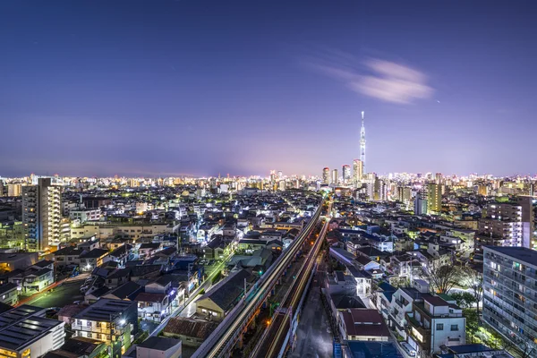 Ciudad de Tokio con Skytree — Foto de Stock