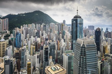 Hong kong Çin şehir manzarası