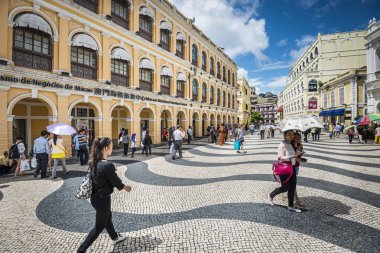 Macau alışveriş caddesi