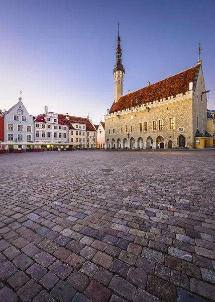 Tallinn eski Belediye Meydanı — Stok fotoğraf