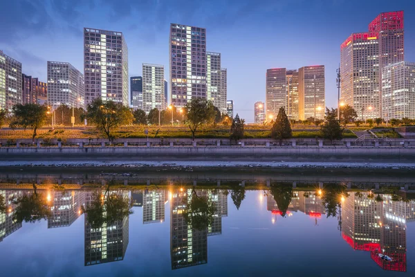 베이징, 중국 금융 지구 — 스톡 사진