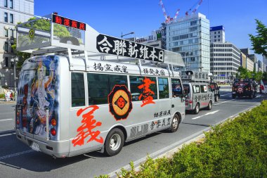 sağ kanat Japon protesto Araçlar