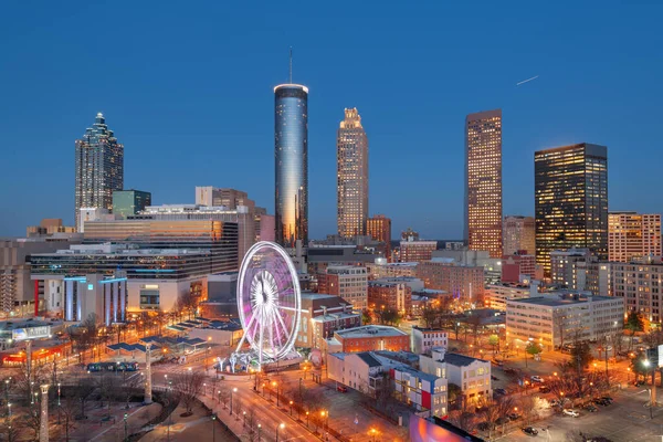 Atlanta Georgia Usa Centrum Skyline Bij Dageraad — Stockfoto