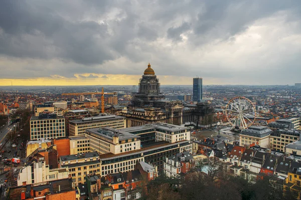 Bruxelas Bélgica Cidade Palais Justice Durante Entardecer — Fotografia de Stock