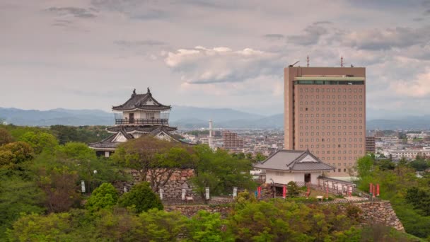 Hamamatsu Shizuoka Hamamatsu Kalesi Ndeki Japon Şehri — Stok video