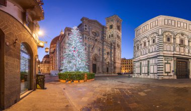 Floransa, Toskana, Itay Noel sezonunda Duomo 'da.