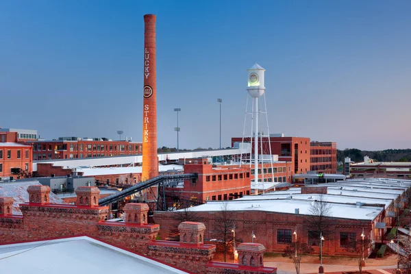 Durham Karolina Północna Marca 2015 Historyczna Dzielnica American Tobacco Siedzibie — Zdjęcie stockowe