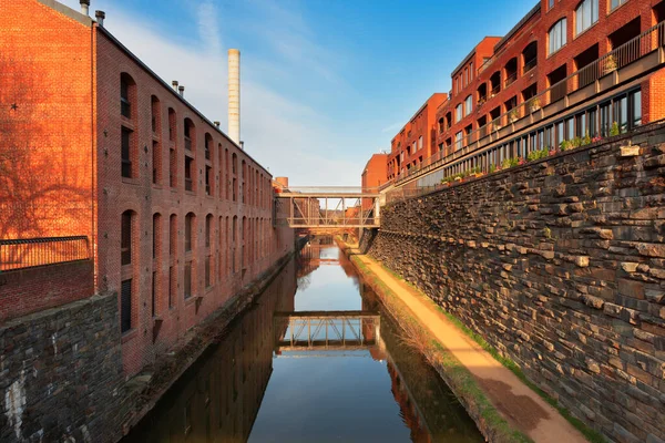 Georgetown Washington Eua Armazéns Tijolos Antigos Históricos Canais — Fotografia de Stock