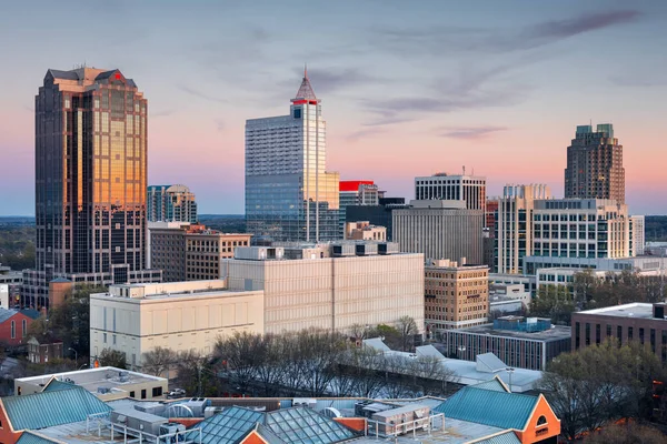 Raleigh Carolina Del Norte Estados Unidos Skyline Céntrico Ciudad Udsk — Foto de Stock