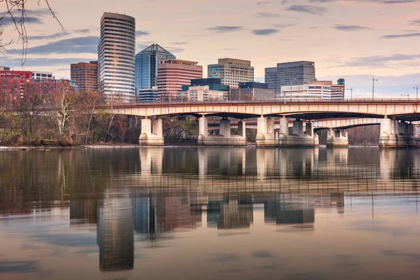 Rosslyn Arlington Virginie Usa Skyline Sur Rivière Potomac — Photo