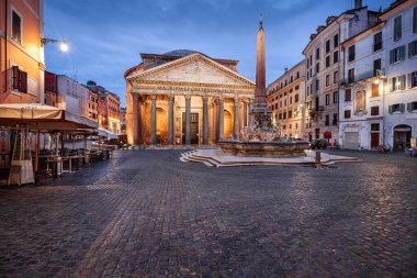 Roma, İtalya Pantheon 'da, 2. yüzyıldan kalma antik bir Roma tapınağı..