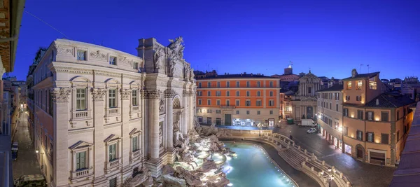 Roma Italia Con Vistas Fontana Trevi Durante Crepúsculo —  Fotos de Stock