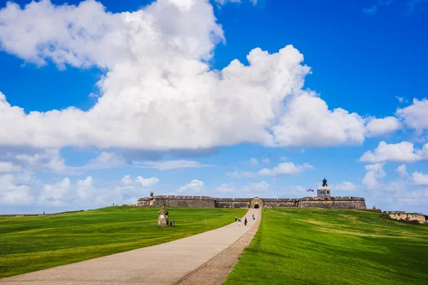 San Juan Puerto Rico Road Castillo San Felipe Del Morro — Stock Photo, Image