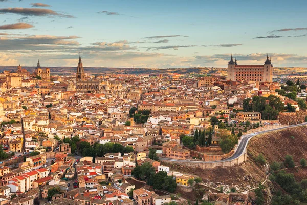 Toledo Spanien Gamla Stan Gryningen — Stockfoto