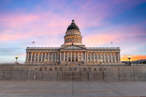 Salt Lake Utah Usa Utah State Capitol Twilight — ストック写真