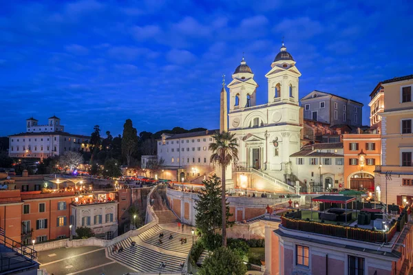 Rome Italië Bij Spaanse Trappen Bij Zonsopgang — Stockfoto