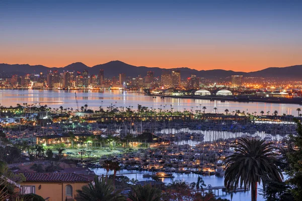 San Diego California Usa Downtown Cityscape Bay Dawn —  Fotos de Stock