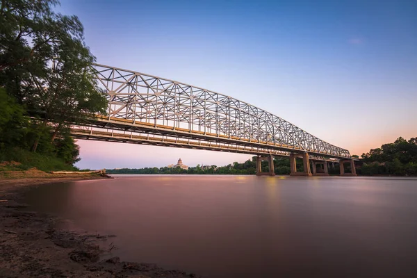 Jefferson City Missouri Statele Unite Ale Americii Vedere Centru Râul — Fotografie, imagine de stoc