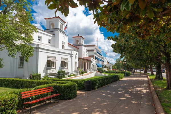 Hot Springs Arkansas Usa Downtown Streest Hot Spring Resorts Afternoon — Stock Photo, Image