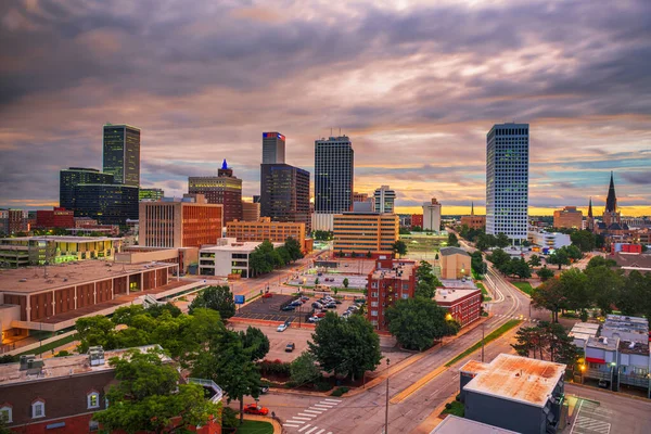 Tulsa Oklahoma Usa Skyline Twilight — Stockfoto