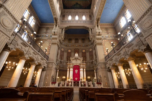 Rome Italië December 2021 Grote Synagoge Van Rome Hoewel Joodse — Stockfoto