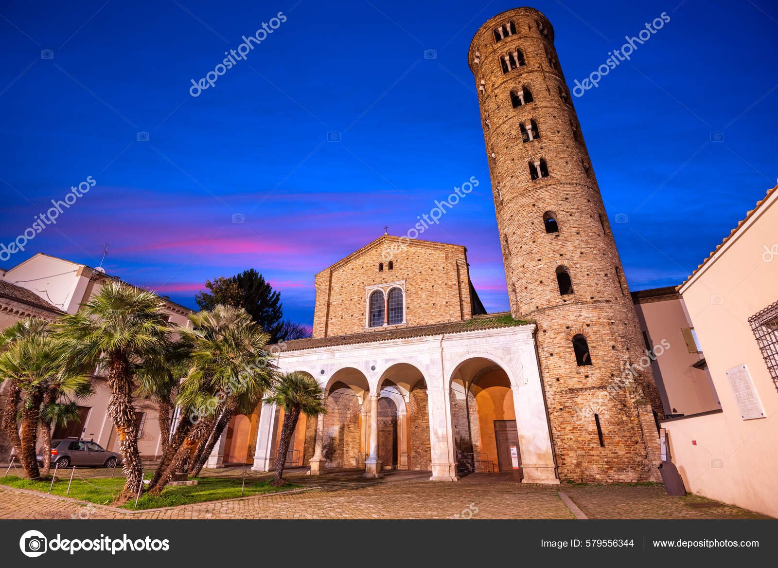 Ravenna Italy Basilica Sant'apollinare Nuovo Evening Stock Photo by