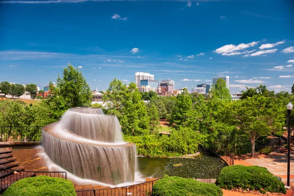 Columbia Karolina Południowa Usa Fountain Finlay Park — Zdjęcie stockowe