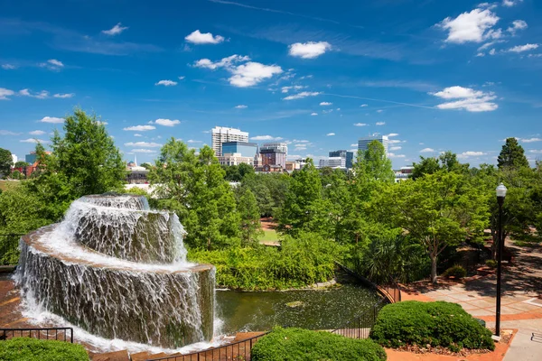 Columbia Carolina Del Sur Finlay Park Fountain —  Fotos de Stock